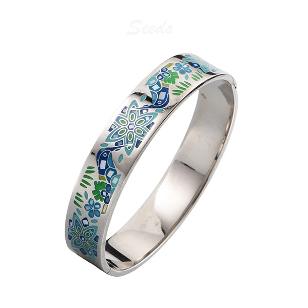 Epoxy Jewelry Manufacturer 2 brass epoxy resin bangle