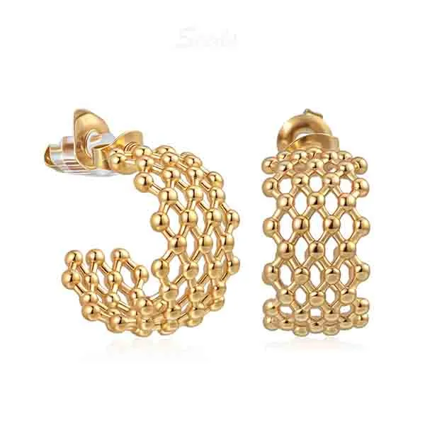 brass Net earring