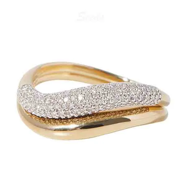 Double layer brass ring