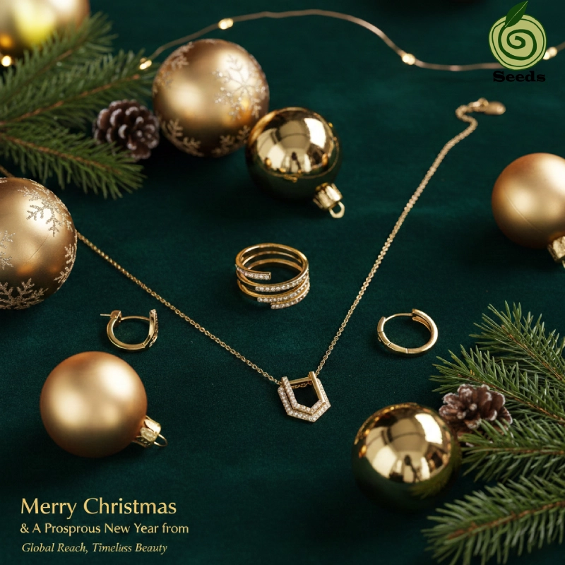 Ko nga whakapaipai Kirihimete39;s Greetings from Seedsjewel Jewelry Factory 1 Christmas jewelry