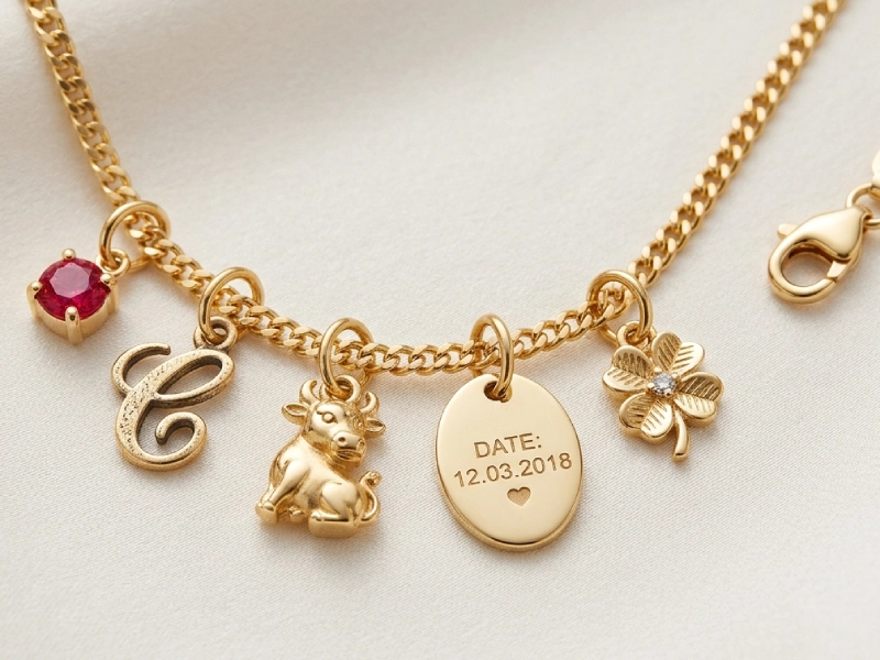 لماذا يجب على العلامات التجارية للمجوهرات الاستثمار في المجوهرات الفاخرة المخصصة? 4 Modular Customization Charms Necklace