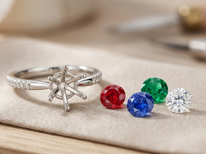لماذا يجب على العلامات التجارية للمجوهرات الاستثمار في المجوهرات الفاخرة المخصصة? 3 Semi-Mounts rings manufacturer