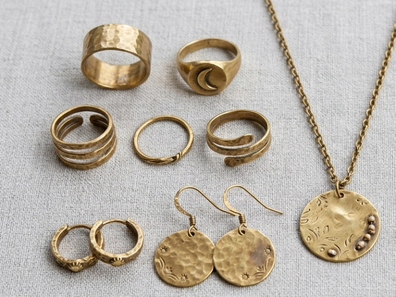 Comment les bijoux en laiton changent la sensation d'une tenue ? 2 wholesale brass jewelry