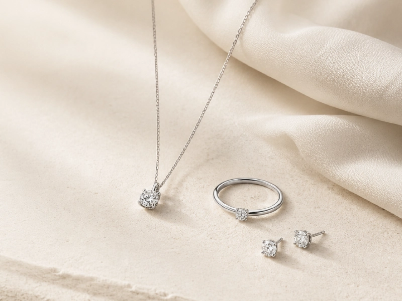 The Role of Restraint in Premium Jewelry Design 4 diamond jewelry set